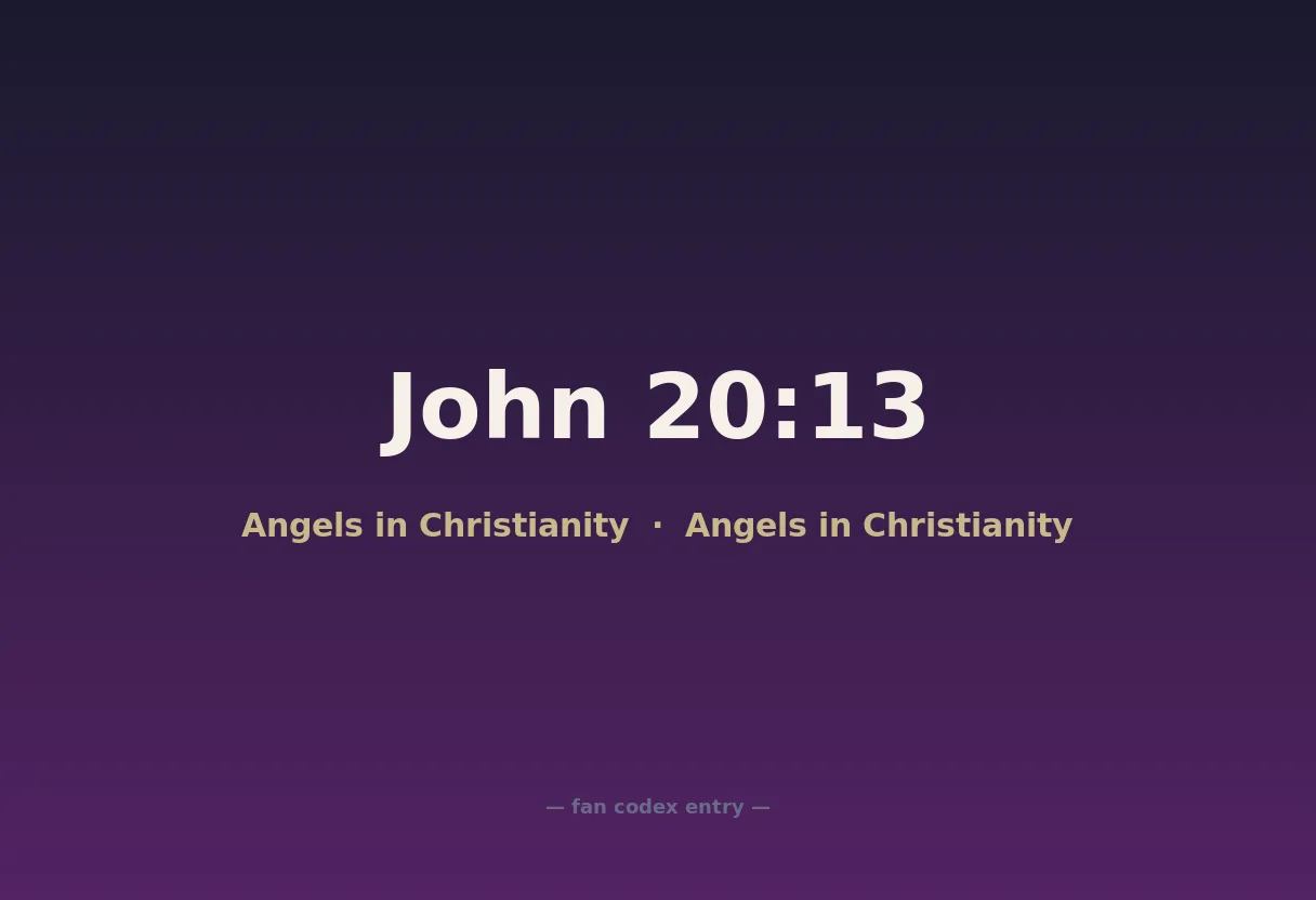 John 20:13